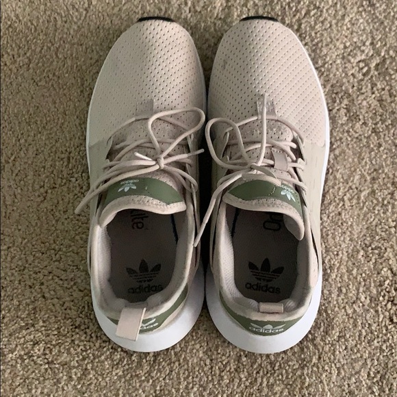 tan and green adidas